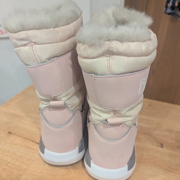 Bearpaw Pink Lace Up Fur Lined Water Resistant Snow Winter Boots, Women's Size 7 - Picture 5 of 9